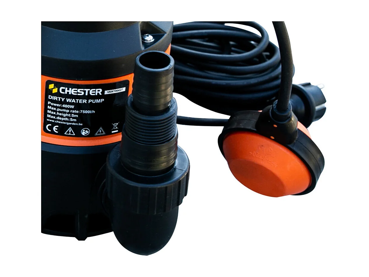 Pompe pour eaux chargées 400 w avec flotteur - CHESTER