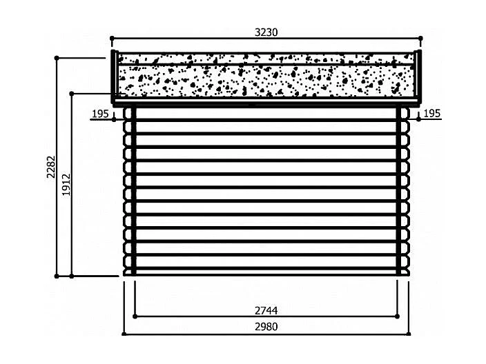 Abri Jardin Solid Dainville II - 11.56 m² - 388x298 cm