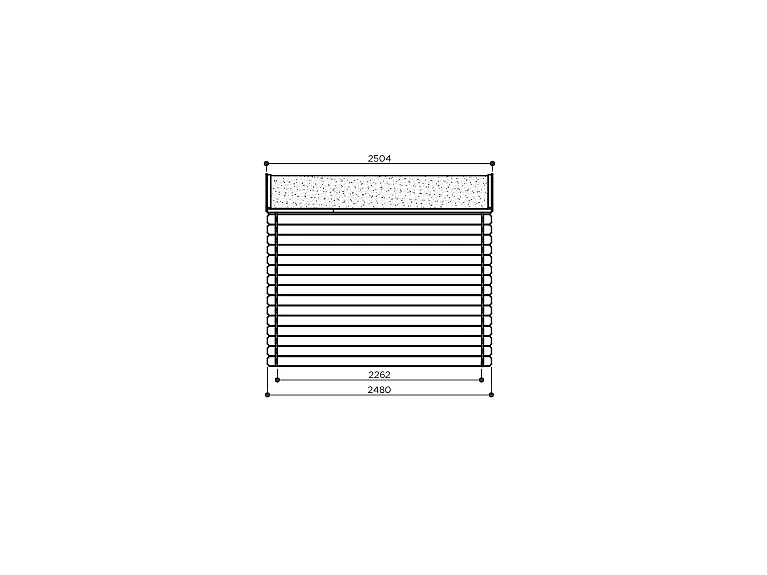 Abri Jardin Solid Guillaume 19mm (248x248cm) - 6.15m²