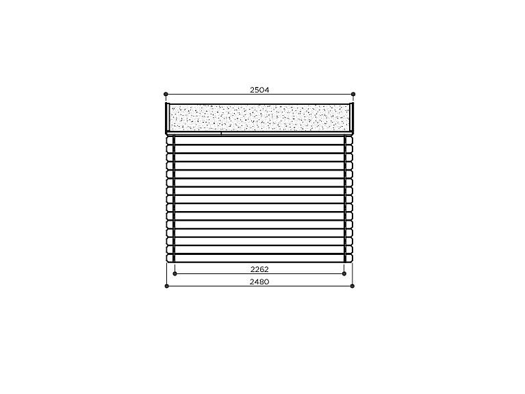 Abri Jardin Solid Guillaume 19mm (248x248cm) - 6.15m²