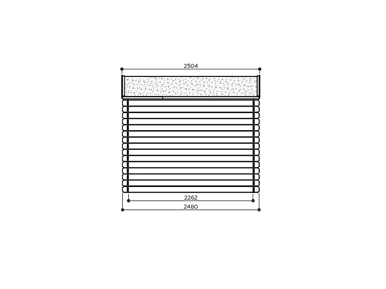 Abri Jardin Solid Guillaume 19mm (248x248cm) - 6.15m²