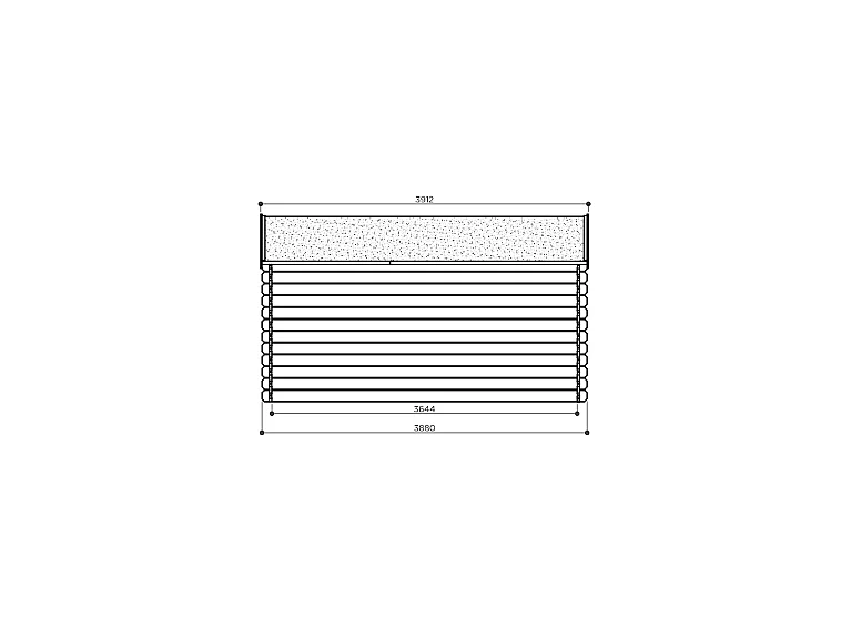 Abri de Jardin Solid VICTOR 16.22m² - 418x388cm - Madriers 28mm