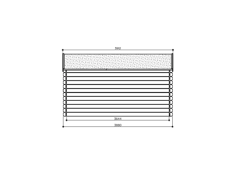 Abri de Jardin Solid VICTOR 16.22m² - 418x388cm - Madriers 28mm