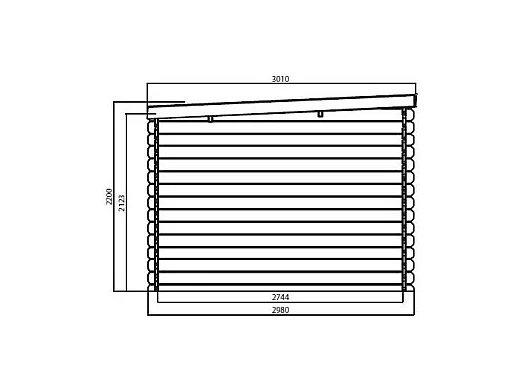 Abri de Jardin Solid Rohan 8.88m² - 298x298cm