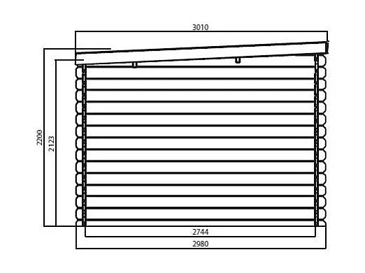 Abri de Jardin Solid Rohan 8.88m² - 298x298cm