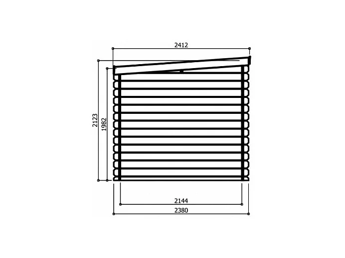 Abri de Jardin Solid Riom 7.09m² - 298x238cm