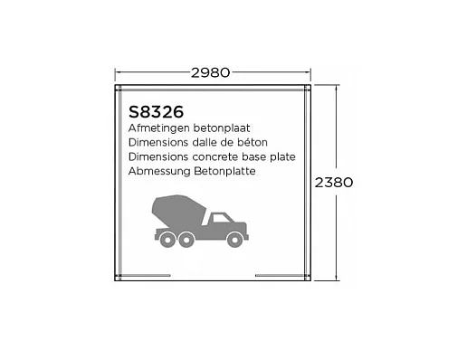 Abri de Jardin Solid Riom 7.09m² - 298x238cm