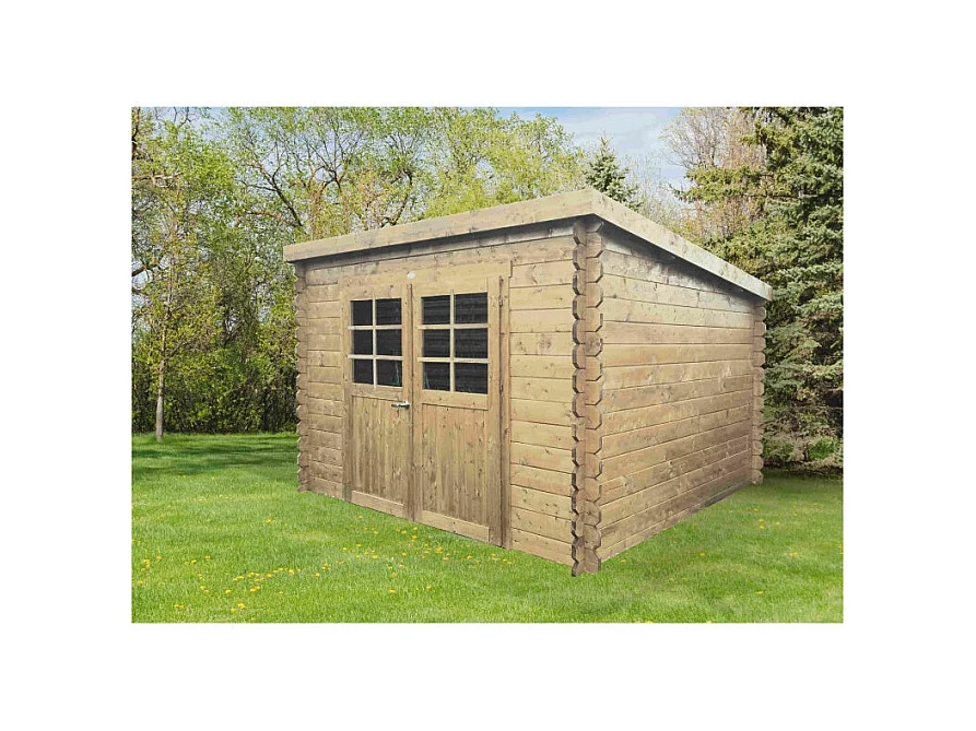 Abri Jardin Solid Brest (8.88 m²) - Bois Imprégné 298 x 298 cm