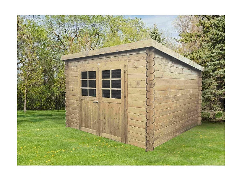Abri Jardin Solid Brest (8.88 m²) - Bois Imprégné 298 x 298 cm