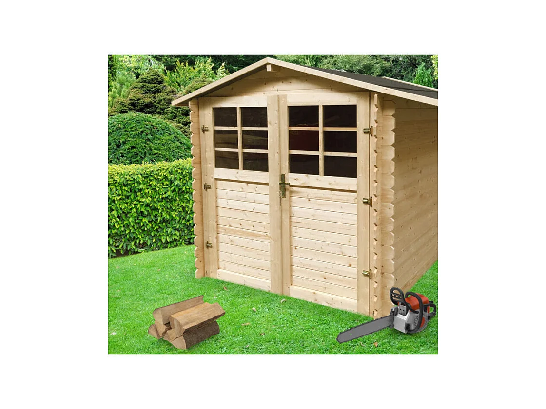 Abri de Jardin Solid Morgane 19 mm - 198x198 cm (3.92 m²)