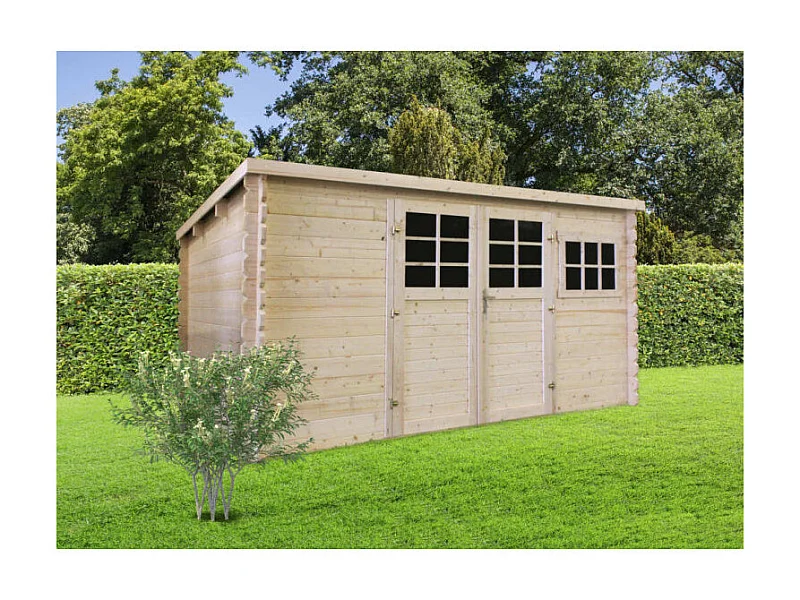 Abri Jardin Solid KALANI 11.56m² - 388x298cm - Madriers 34mm