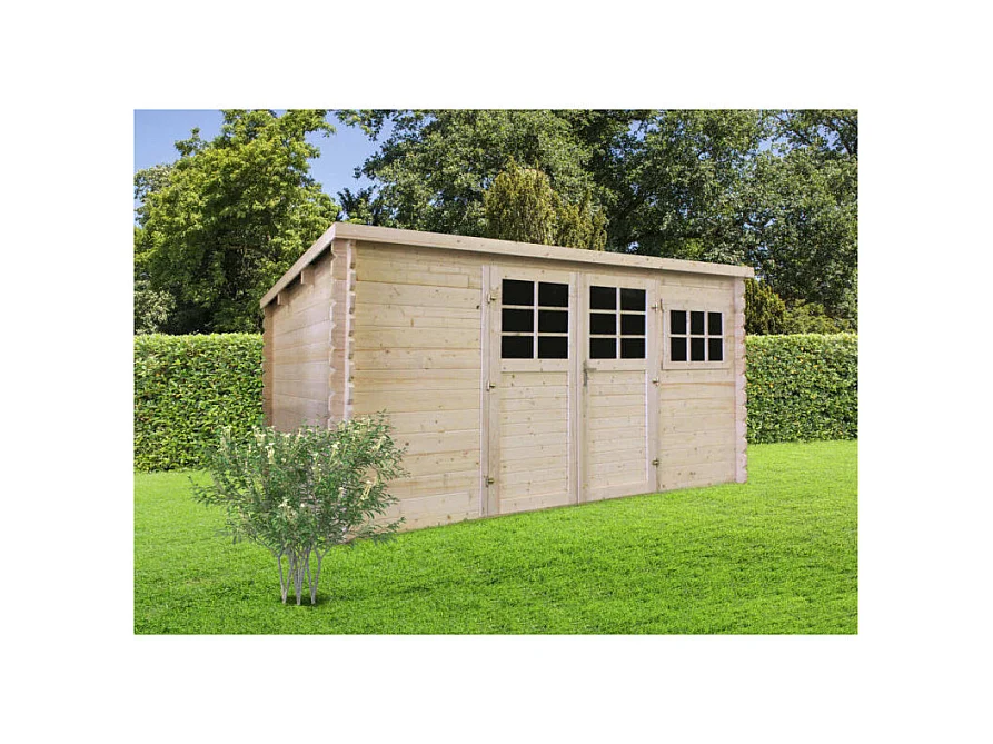 Abri Jardin Solid KALANI 11.56m² - 388x298cm - Madriers 34mm