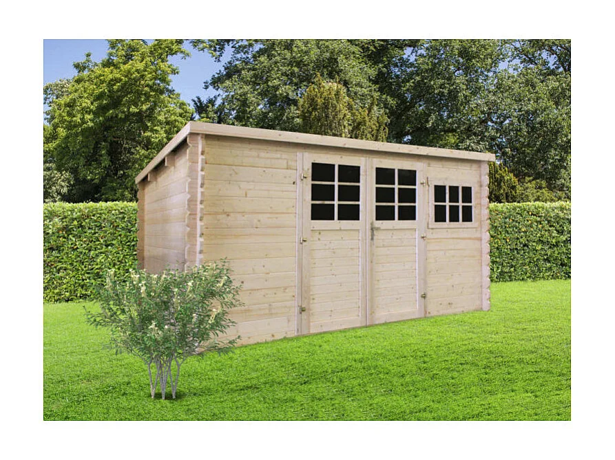 Abri Jardin Solid KALANI 11.56m² - 388x298cm - Madriers 34mm