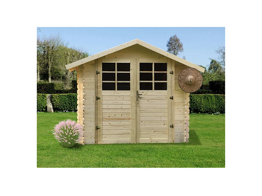 Abri de Jardin Solid Gabriel 198x198cm (3.92m²) - Madriers 28mm