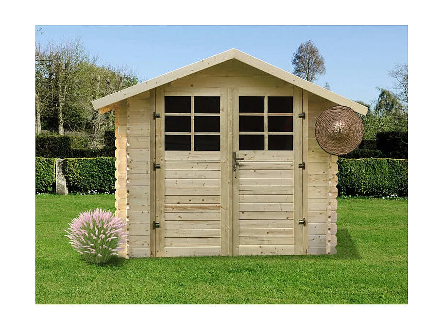 Abri de Jardin Solid Gabriel 198x198cm (3.92m²) - Madriers 28mm