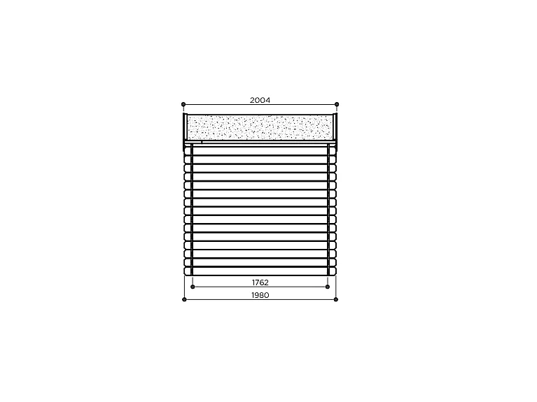 Abri Jardin Solid Céline 3.92m² - 19mm avec Appentis - x cm