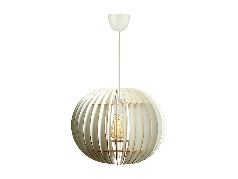 Suspension blanche design - forme ronde ø36 cm BIEL