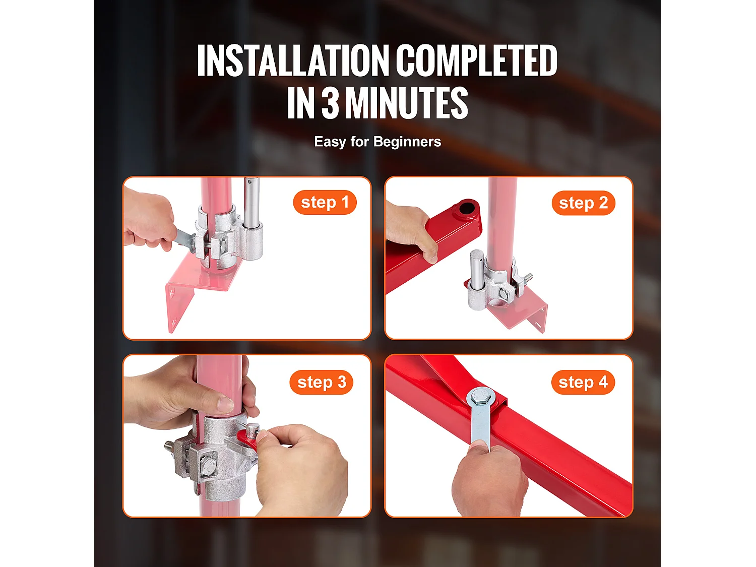 Bras de Support SucceBuy de Palan Électrique, Charge Maximale de 599 kg, Support Pivotant pour Échafaudage