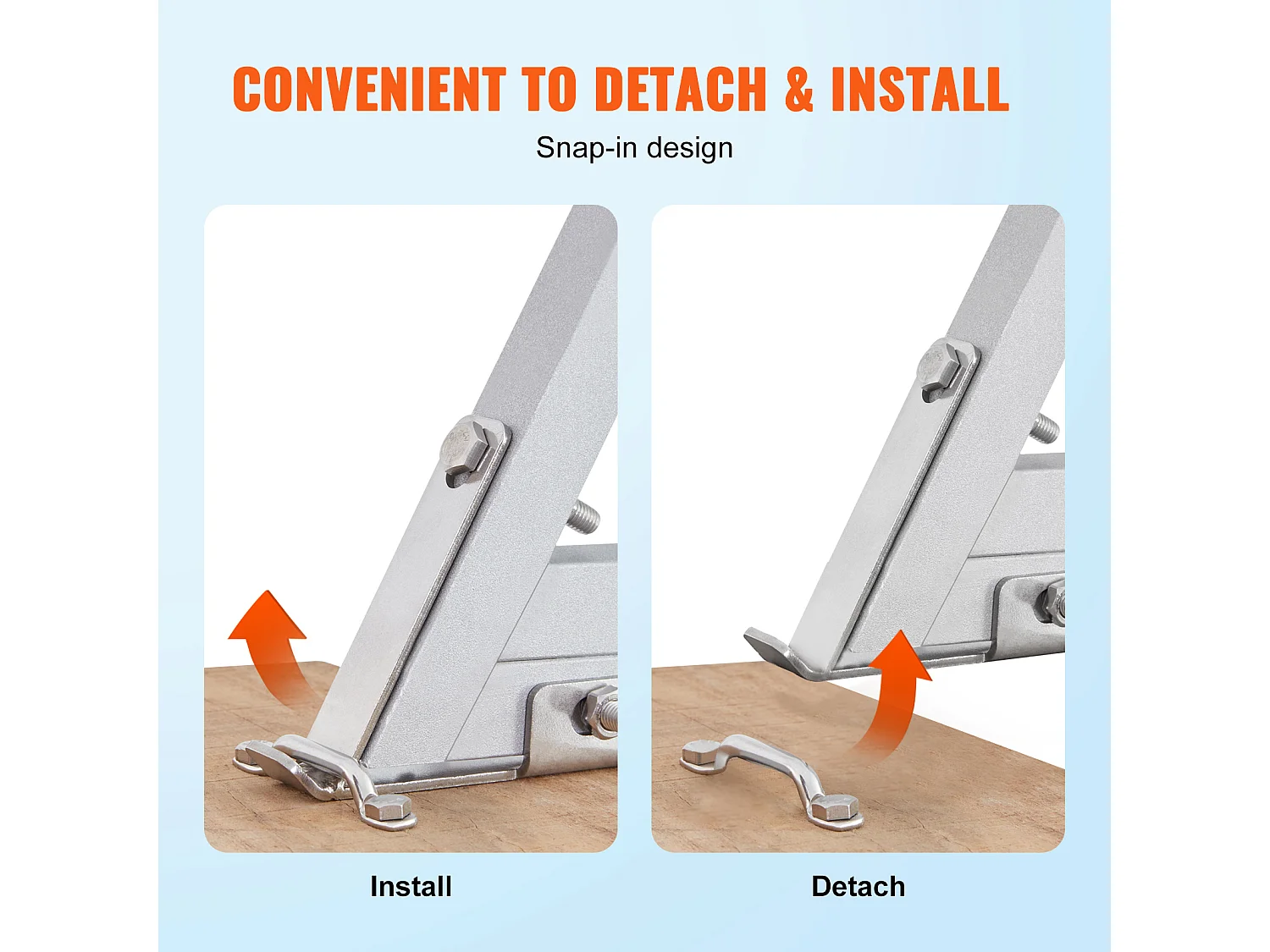 Échelle en Aluminium SucceBuy, Amovible, 4 Marches, Charge de 159 kg