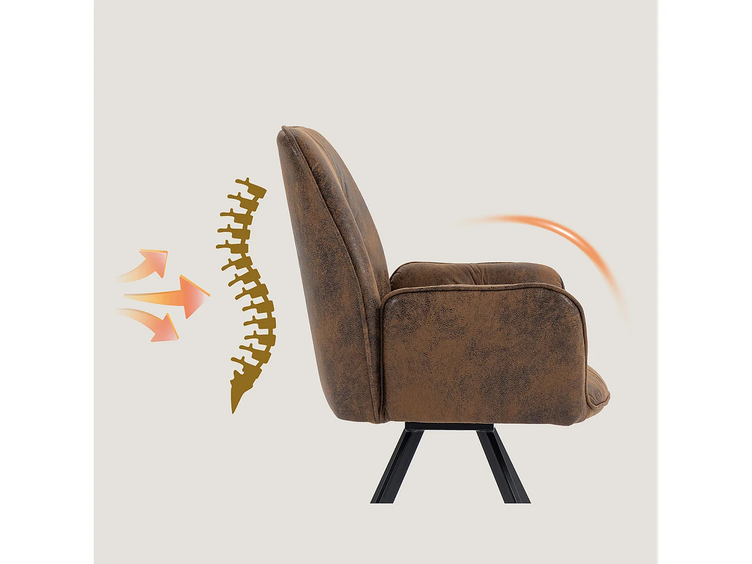 Ensemble table à manger ronde avec 2 chaises CALF