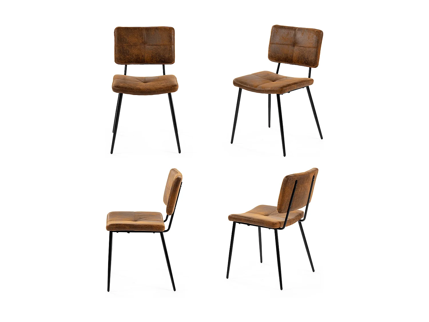 Ensemble table à manger ronde avec 4 chaises