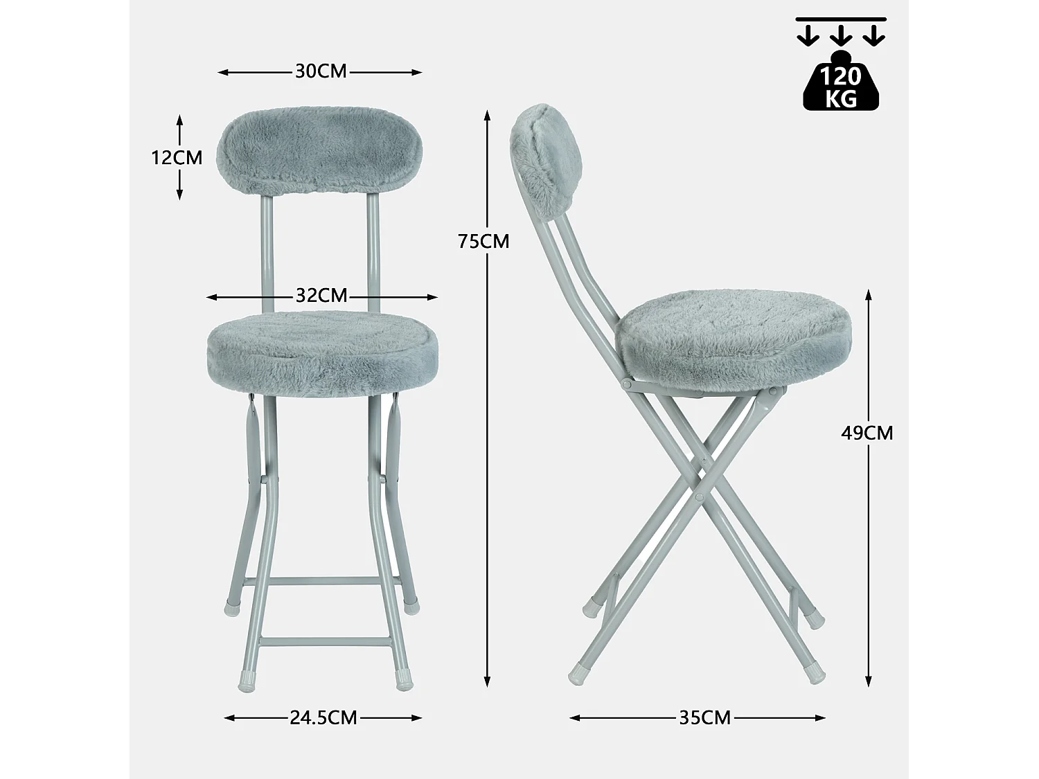 Ensemble table à manger ronde avec 4 chaises