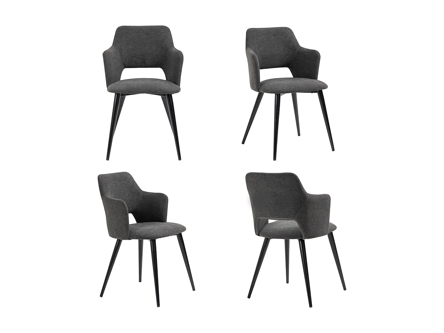 Ensemble table à manger ronde avec 2 chaises