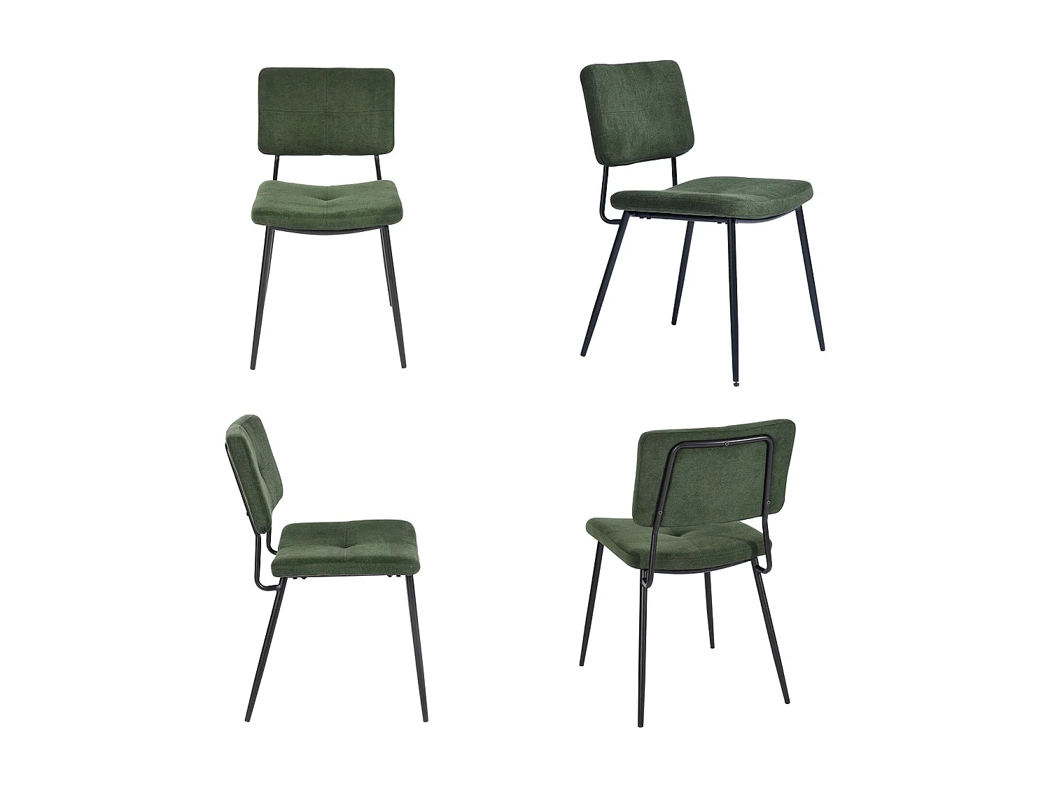 Ensemble table à manger ronde avec 2 chaises