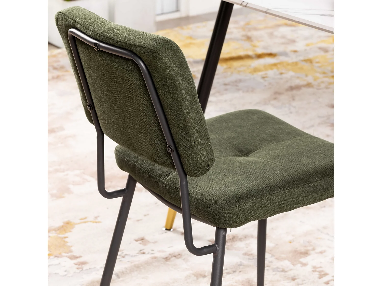 Ensemble table à manger ronde avec 2 chaises