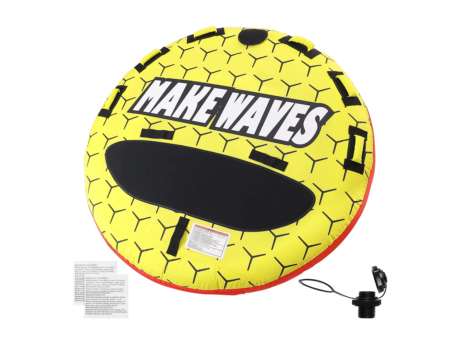 Boya Remolcada Inflable SucceBuy, para 1 a 3 Pasajeros, 231 kg, Tubo Remolcable para Barco