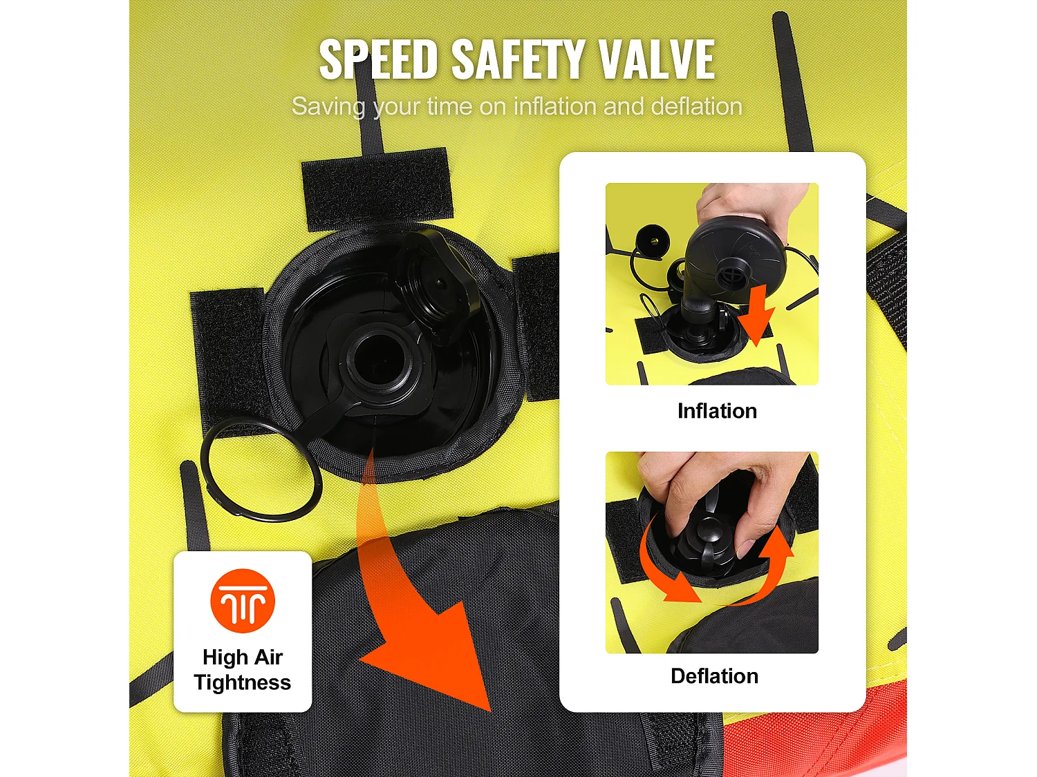 Boya Remolcada Inflable SucceBuy, para 1 a 3 Pasajeros, 231 kg, Tubo Remolcable para Barco