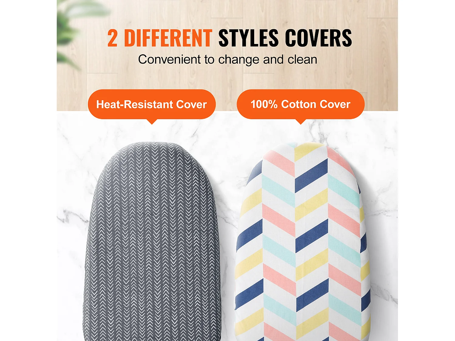 Tisch-Bügelbrett SucceBuy, 59,4 x 36,6 cm, Kompaktes Bügelbrett, Hitzebeständige Hülle