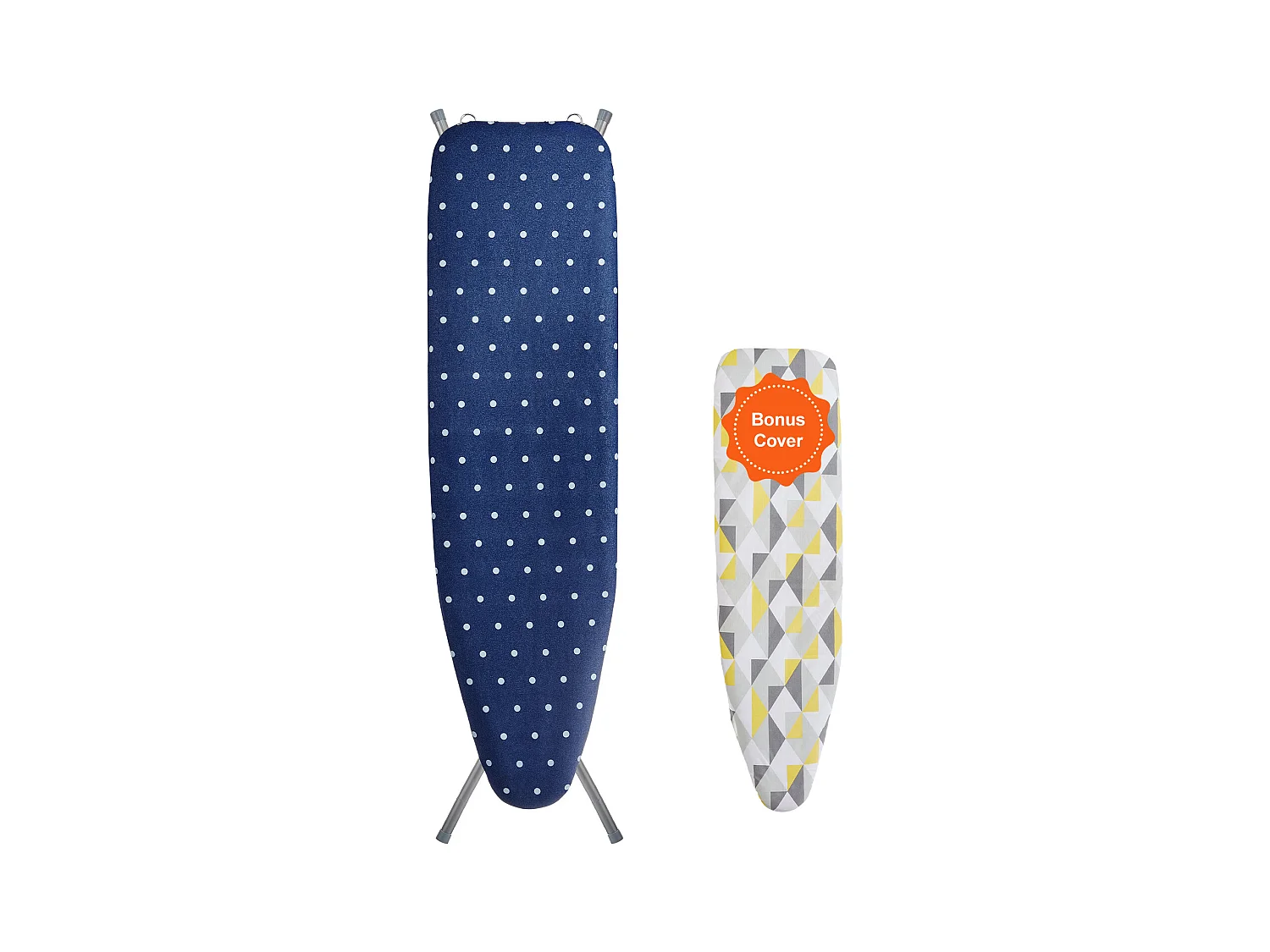 Planche à Repasser SucceBuy, avec Plateau de Rangement et Épaisseur de 4 Couches, Hauteurs Réglables