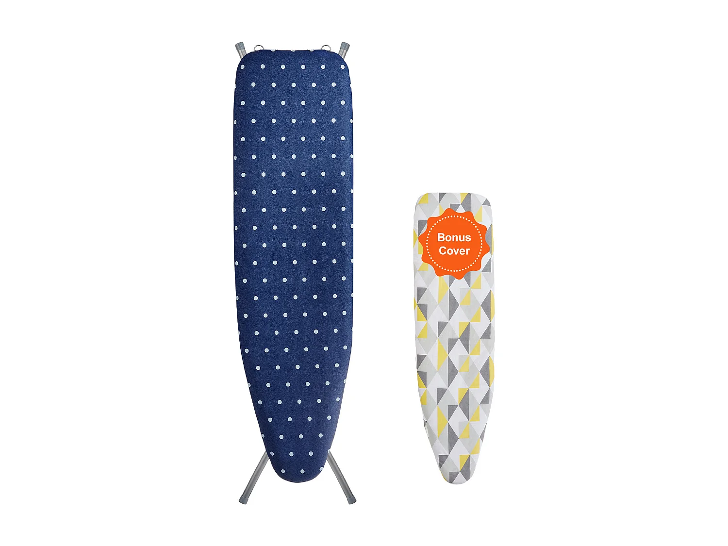 Planche à Repasser SucceBuy, avec Plateau de Rangement et Épaisseur de 4 Couches, Hauteurs Réglables