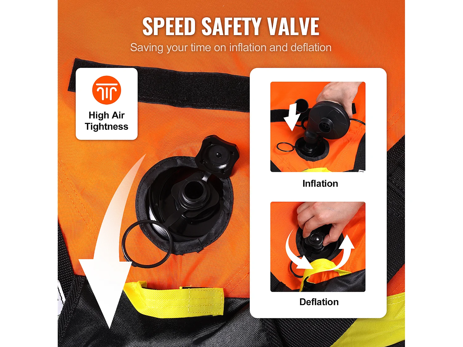 Schleppbare Luftmatratze SucceBuy, für 1–2 Personen, 154 kg, mit Sitzen und Rückenlehne