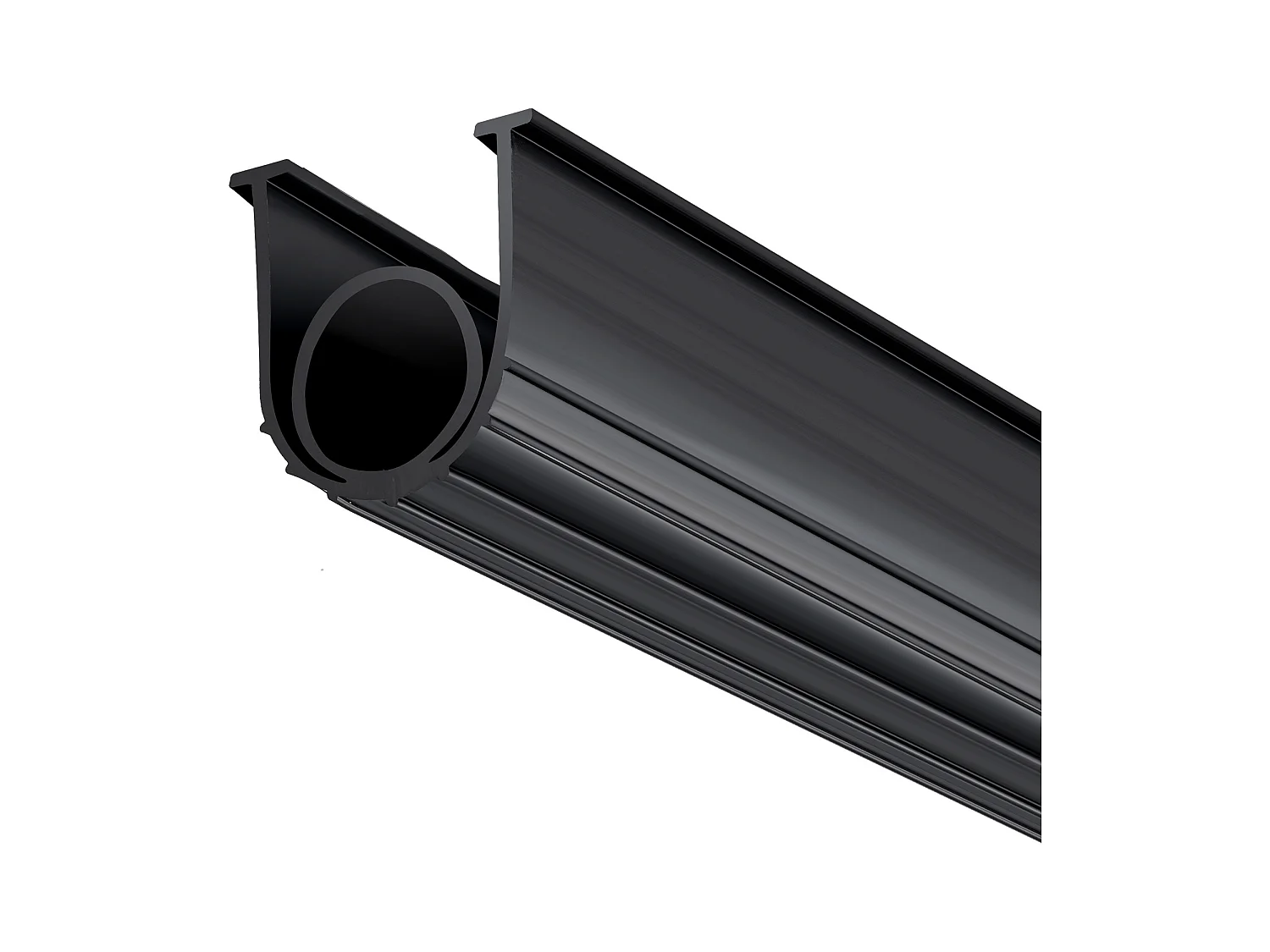 Bande d'Étanchéité SucceBuy de Garage Noirs - 305cm, Extrémité en T de 12.7/40.6cm, Bande en Caoutchouc Inférieure