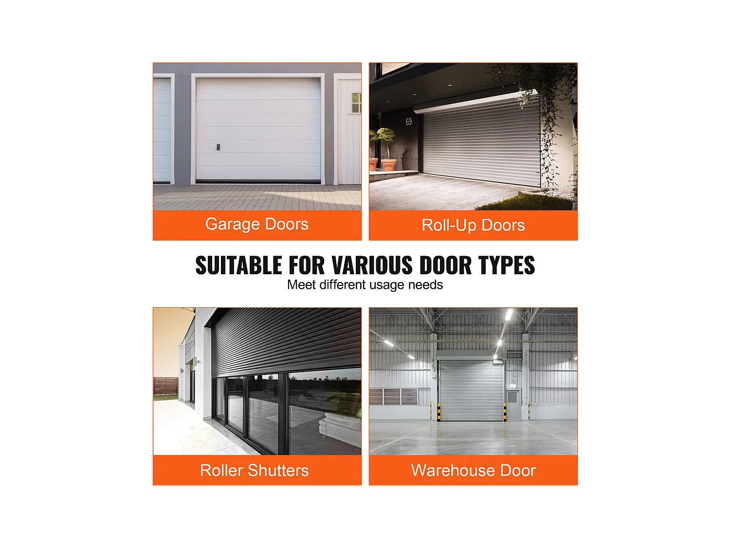 Bande d'Étanchéité SucceBuy de Garage Noirs - 305cm, Extrémité en T de 12.7/40.6cm, Bande en Caoutchouc Inférieure