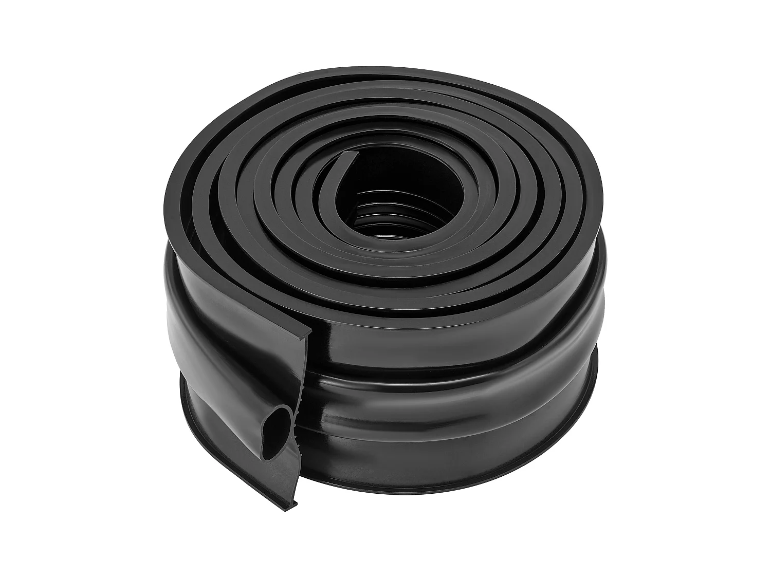 Bande d'Étanchéité SucceBuy de Garage Noirs - 305cm, Extrémité en T de 12.7/40.6cm, Bande en Caoutchouc Inférieure