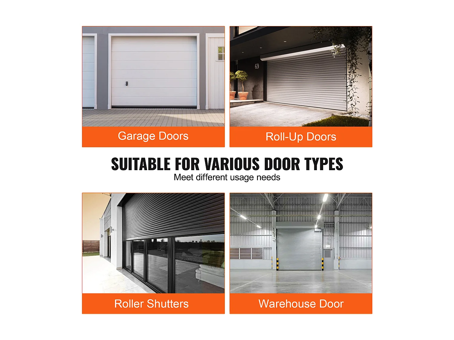 Bande d'Étanchéité SucceBuy de Garage Noirs - 305cm, Extrémité en T de 12.7/40.6cm, Bande en Caoutchouc Inférieure