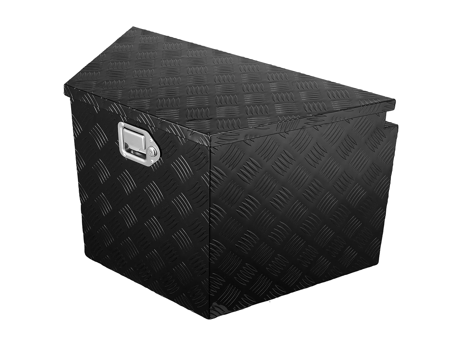 Scatola Porta Attrezzi per Rimorchio SucceBuy, 99 x 42 x 30 cm, in Lega di Alluminio e Chiavi di Chiusura