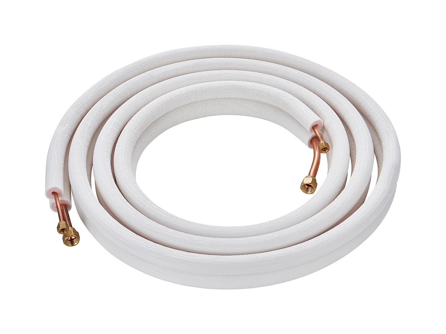Tube SucceBuy Mini Split Line Set 6,4 x 12,7 mm x 4876,8 mm Tube en Cuivre pour AC avec Câble de Connexion
