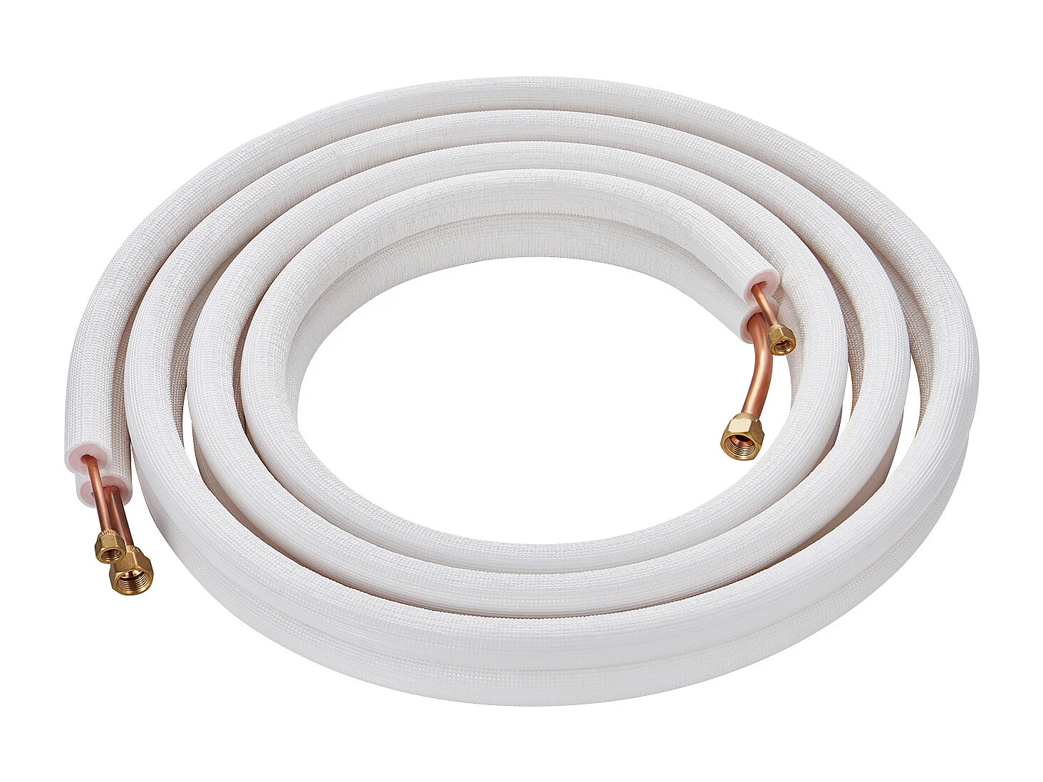 Tube SucceBuy Mini Split Line Set 6,4 x 12,7 mm x 4876,8 mm Tube en Cuivre pour AC avec Câble de Connexion