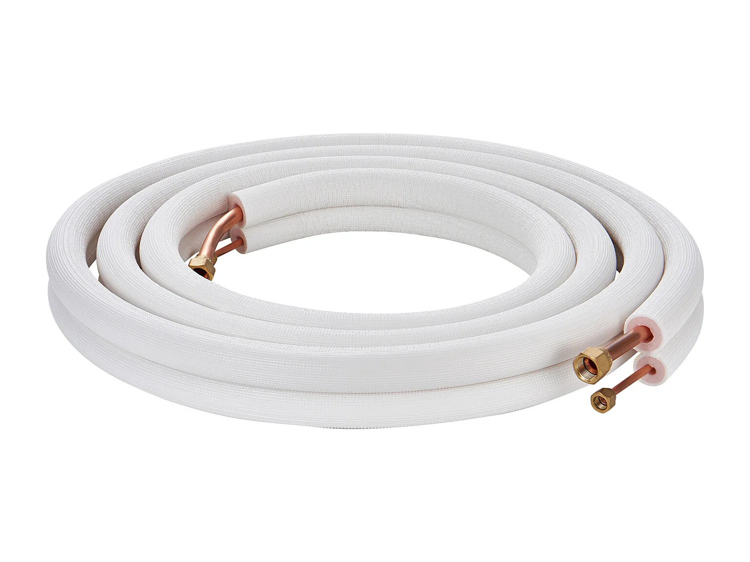 Tube SucceBuy Mini Split Line Set 6,4 x 12,7 mm x 4876,8 mm Tube en Cuivre pour AC avec Câble de Connexion