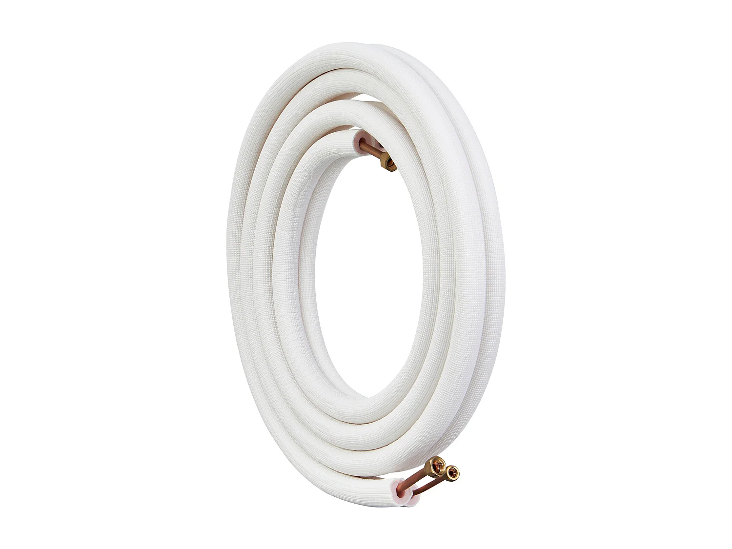 SucceBuy Rohr-Set Mini-Split-Linien 6,4 x 9,5 mm x 4877 mm Kupferrohre mit Wechselstromkabel