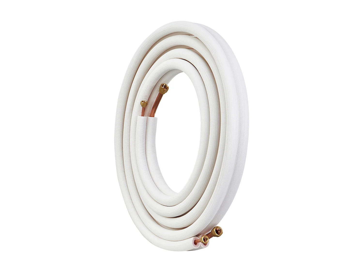 Tubo SucceBuy Conjunto de Mini-Linhas Divididas 6,4 x 9,5 x 7620 mm, Tubos de Cobre Isolados para Ar Condicionado sem Duto