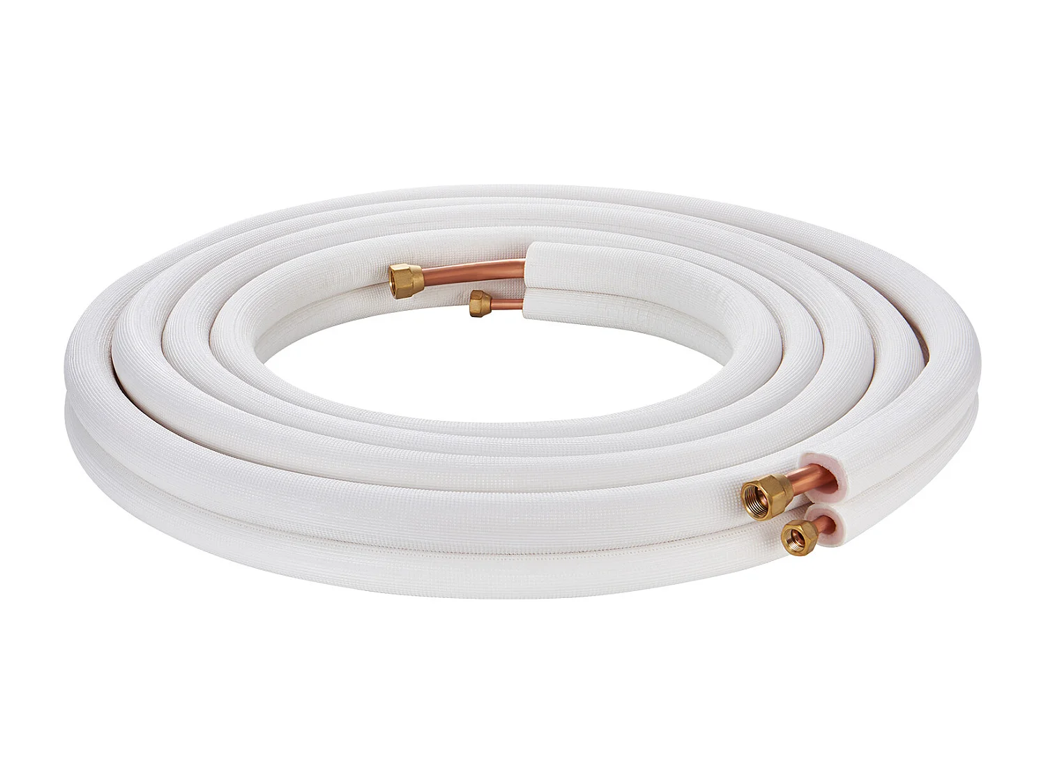 Tubo SucceBuy Conjunto de Mini-Linhas Divididas 6,4 x 9,5 x 7620 mm, Tubos de Cobre Isolados para Ar Condicionado sem Duto