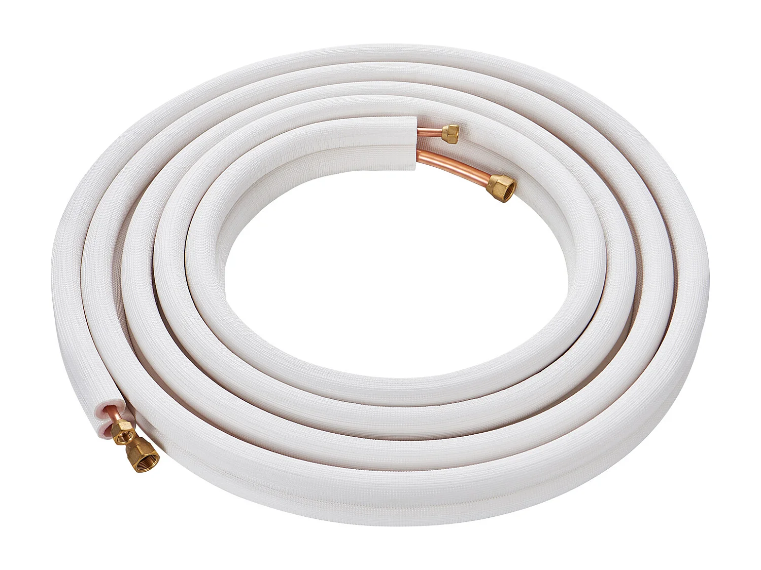 Tube SucceBuy Ensemble de Mini-Lignes Divisées 6,4 x 9,5 x 7620 mm, Tubes en Cuivre Isolés pour Climatiseur sans Conduit