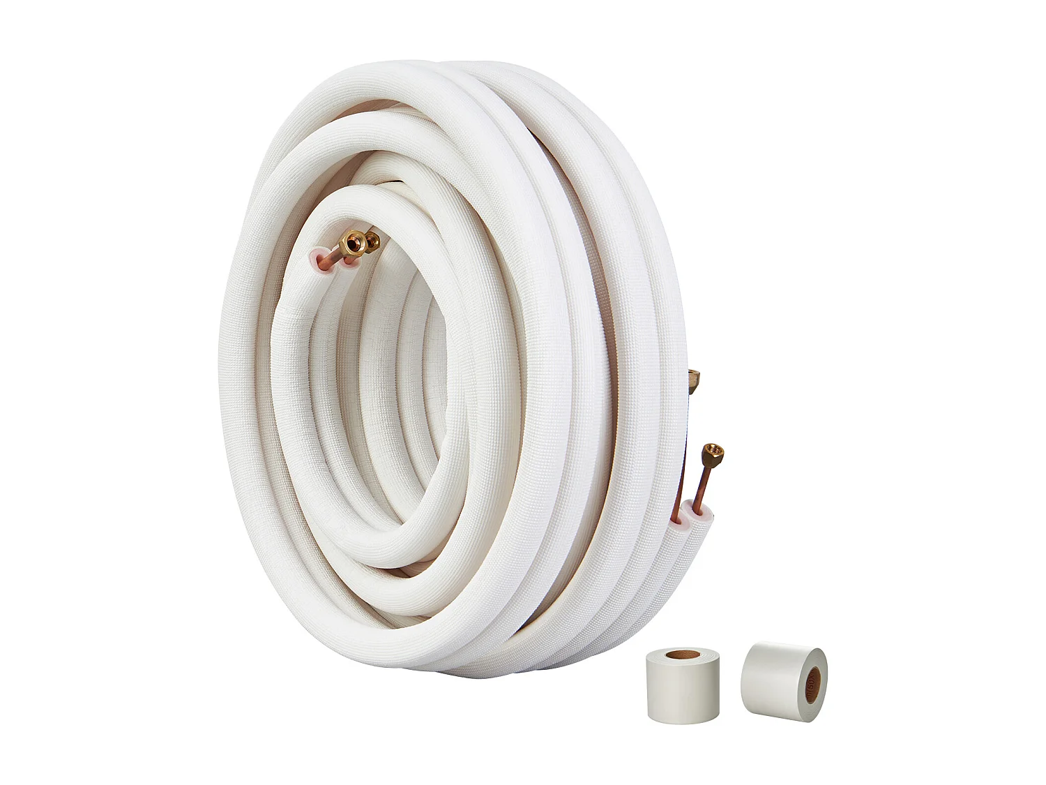 Tube SucceBuy Ensemble de Mini-Lignes Divisées 6,4 x 9,5 x 15240 mm, Tubes en Cuivre Isolés pour Courant Alternatif