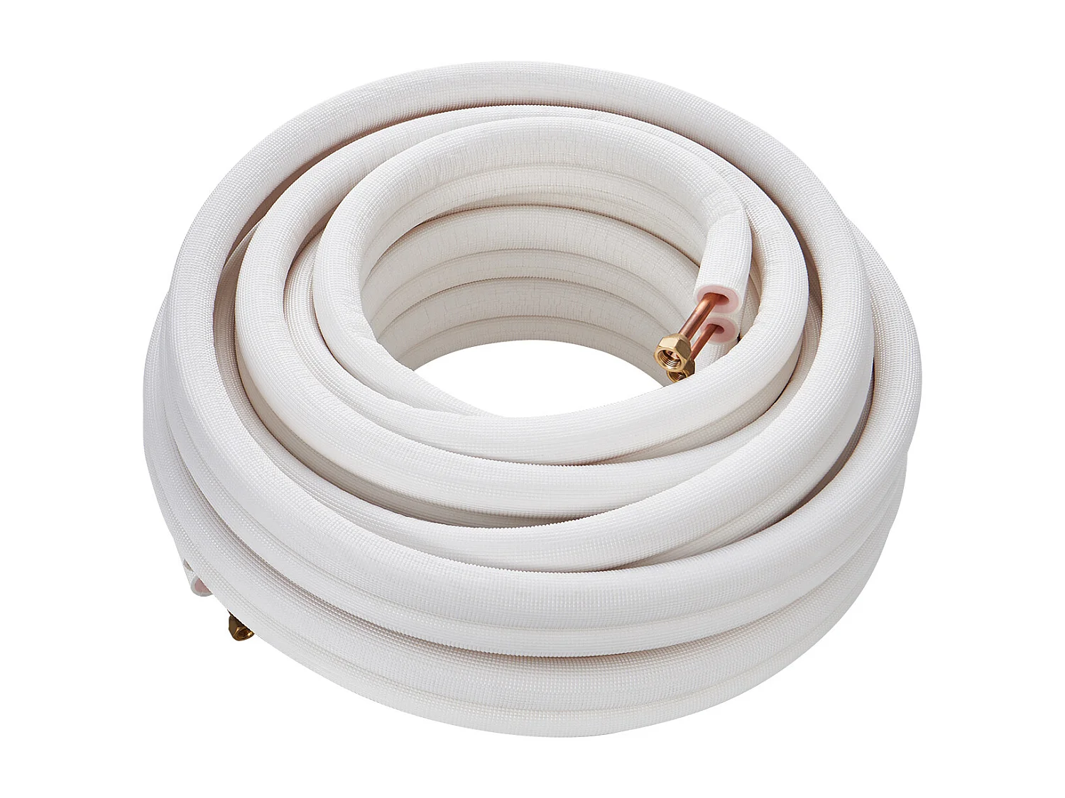 Tube SucceBuy Ensemble de Mini-Lignes Divisées 6,4 x 9,5 x 15240 mm, Tubes en Cuivre Isolés pour Courant Alternatif