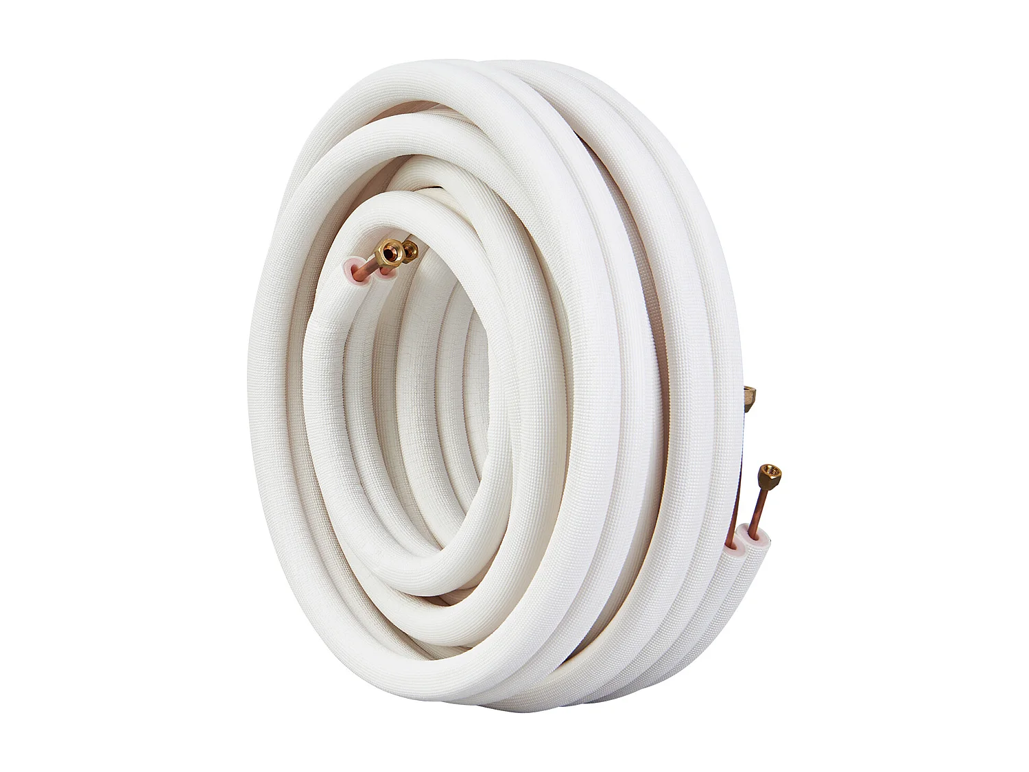 Tube SucceBuy Ensemble de Mini-Lignes Divisées 6,4 x 9,5 x 15240 mm, Tubes en Cuivre Isolés pour Courant Alternatif